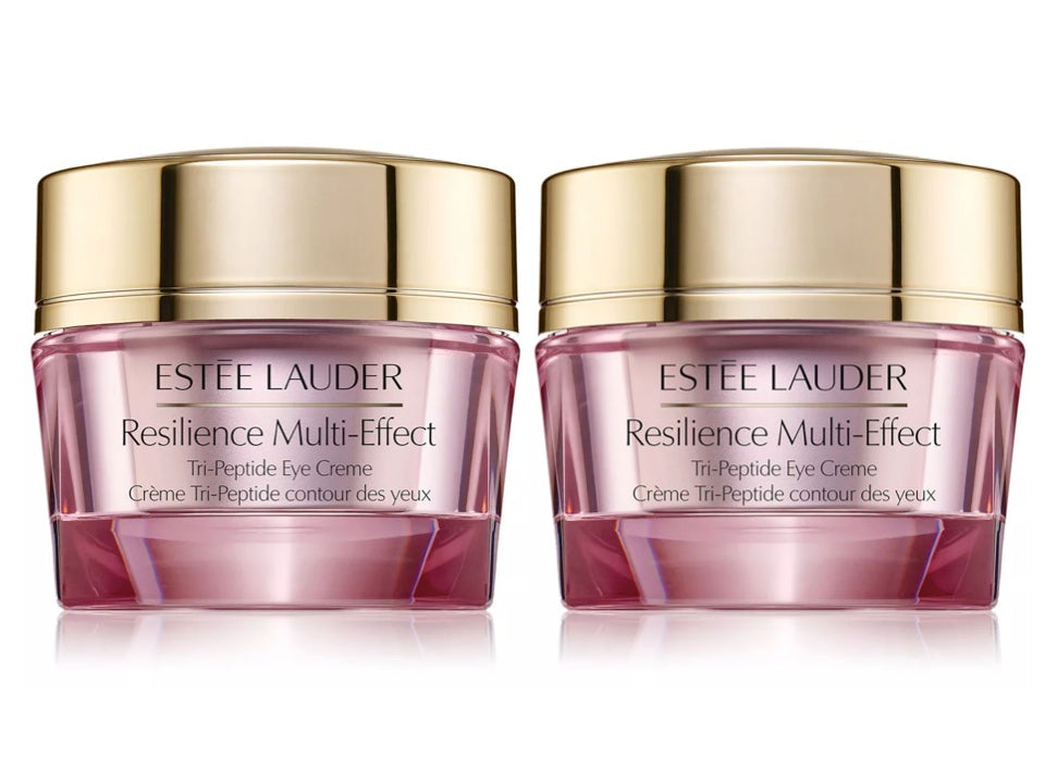 2 -Pack Estee Lauder Resilience Multi-Effect Tri-Peptide EYE Creme, 0.34oz/10ml x 2 = 0.68 oz / 20 ml