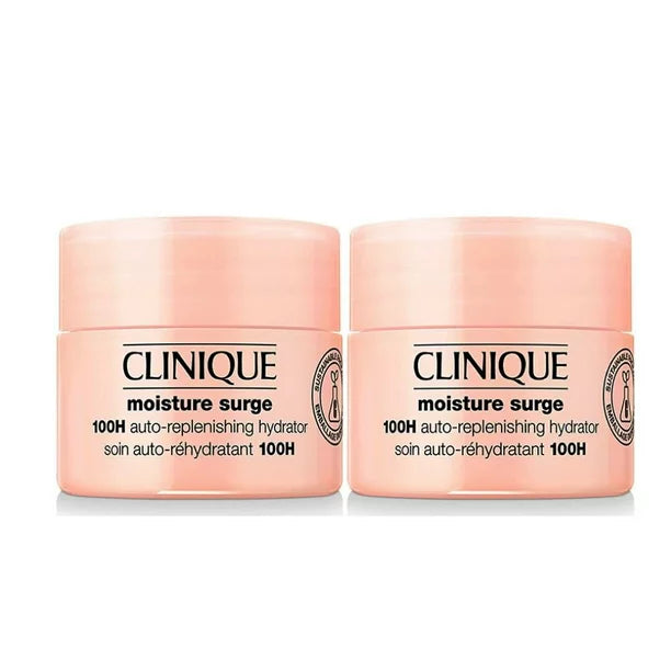 2-Pack Clinique Moisture Surge 100H Auto-Replenishing Hydrator Moisturizer, 0.5oz/15ml x 2 = 1 oz / 30 ml