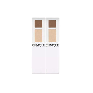 2-pack Clinique All About Shadow Duo 04 Ivory Bisque/Bronze Satin, travel size x 2